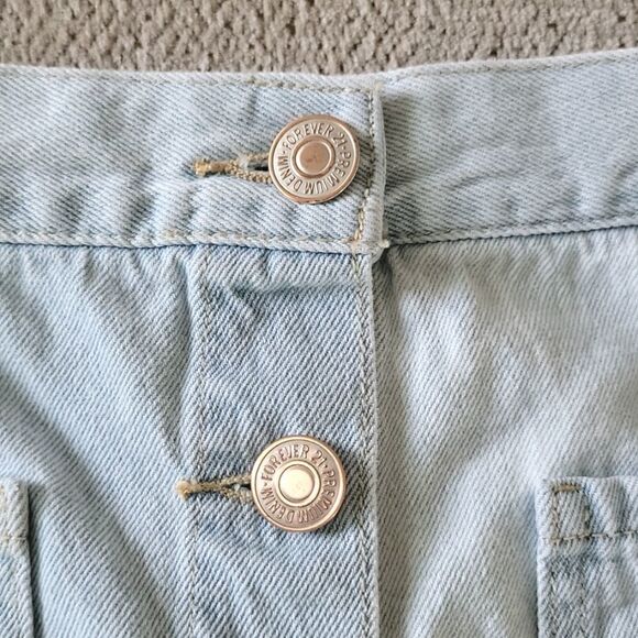 Forever 21 Light Blue Jean Denim Skirt - Size Small - Picture 6 of 12